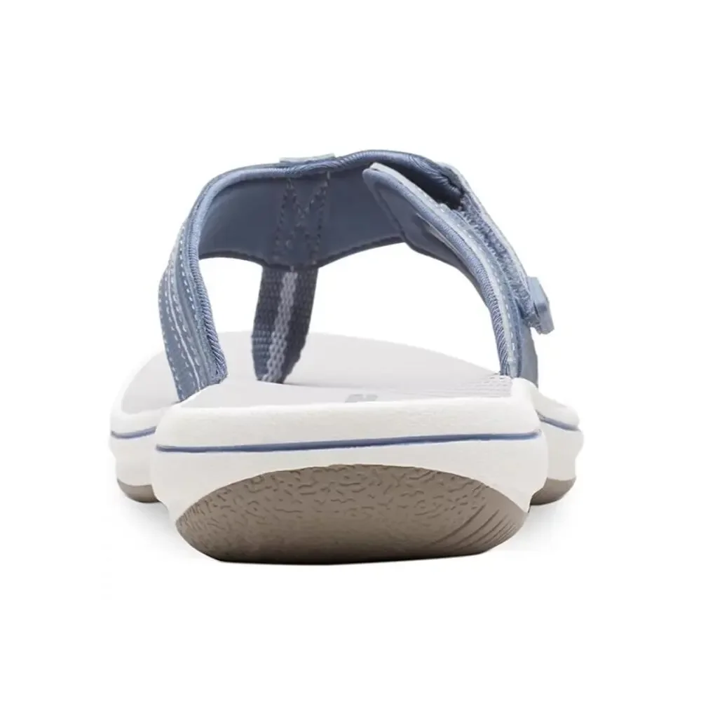 Clarks Women's Cloudsteppers Brinkley Jazz Sandals Blue Gray Size 11 - Picture 4 of 5